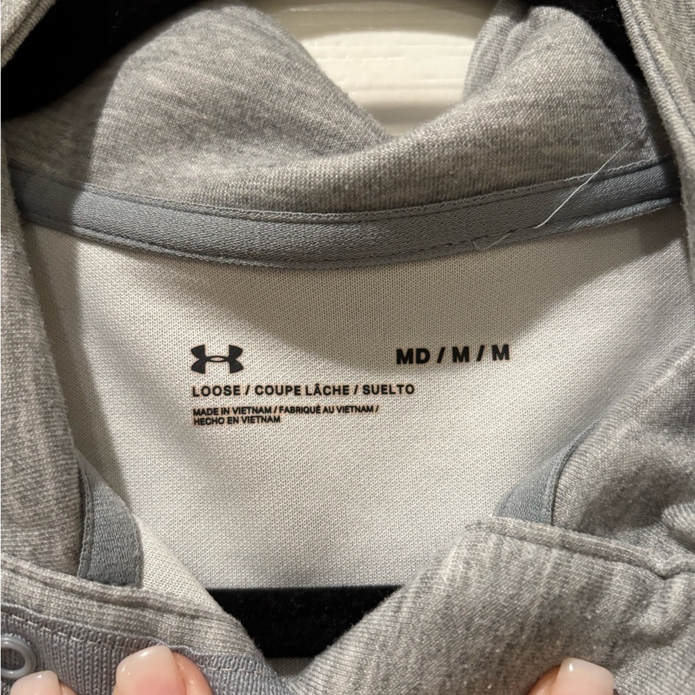 Under Armour Heather Gray Pullover - Picture 3 of 4